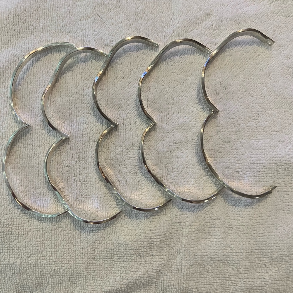 REDUCED*Silver 925 Bangles -5 Bracelets. New No scratches. Break away bangle - Picture 5 of 9